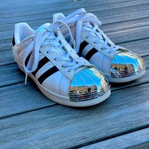 Adidas Superstar with metal toe